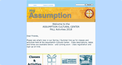 Desktop Screenshot of myassumption.org