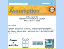 Tablet Screenshot of myassumption.org